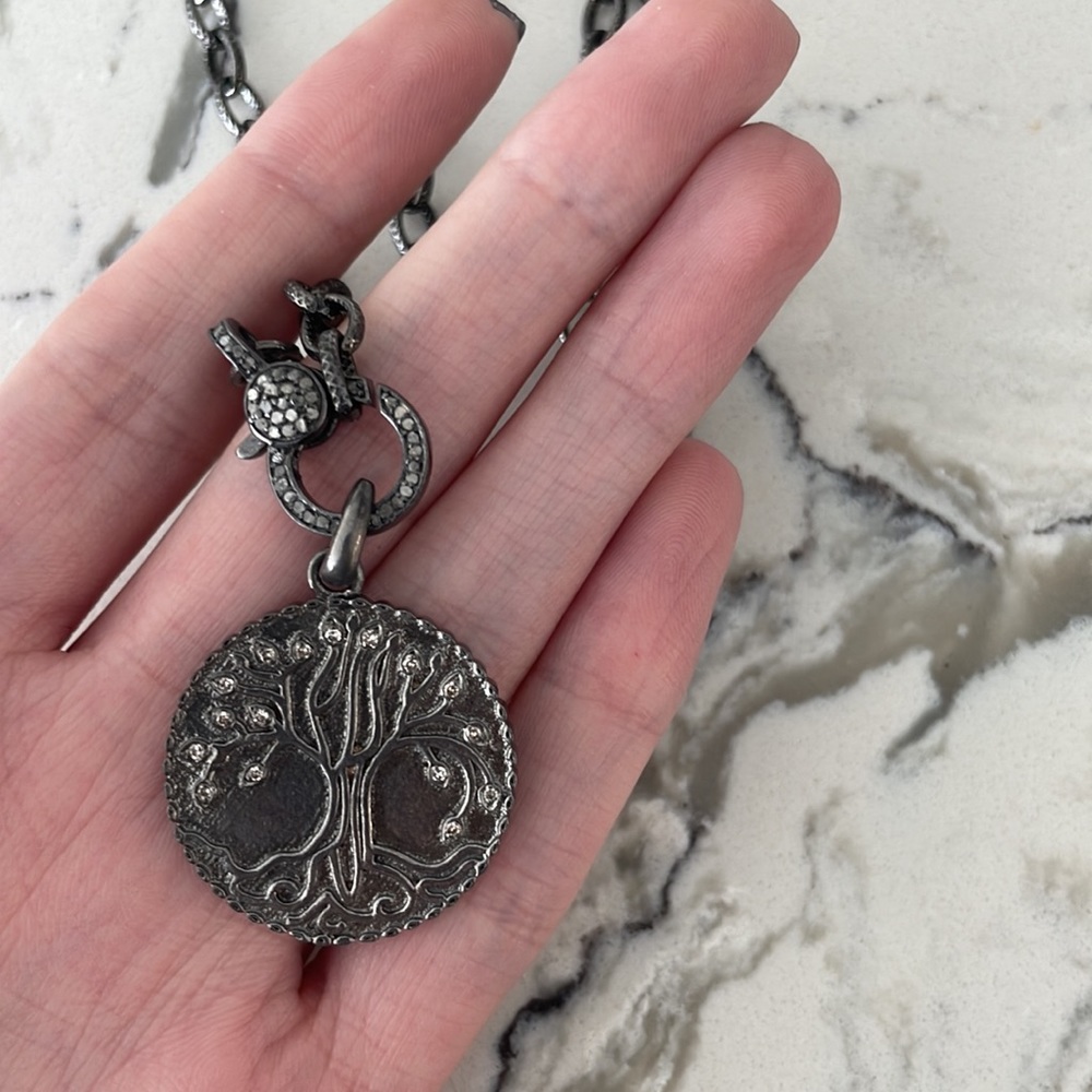 Silver Chain With Tree Of Life Pendant - image 4